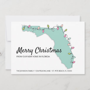Anuncio Merry Christmas Florida Map New Home