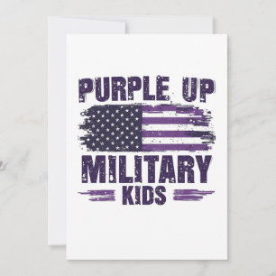 Anuncio Mes de concientización de niños militares morados
