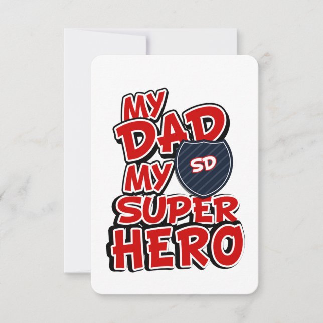 Anuncio Mi papá mi superhéroe (Anverso)