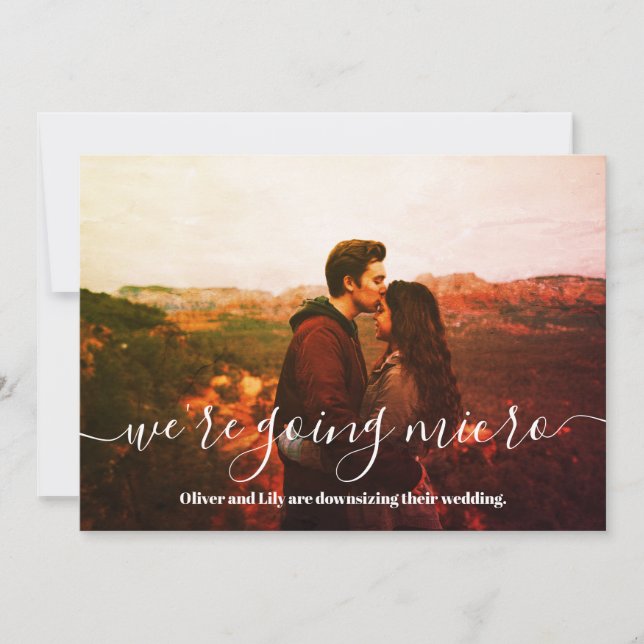 Anuncio Micro Boda Reducida Foto Simple Guión (Anverso)