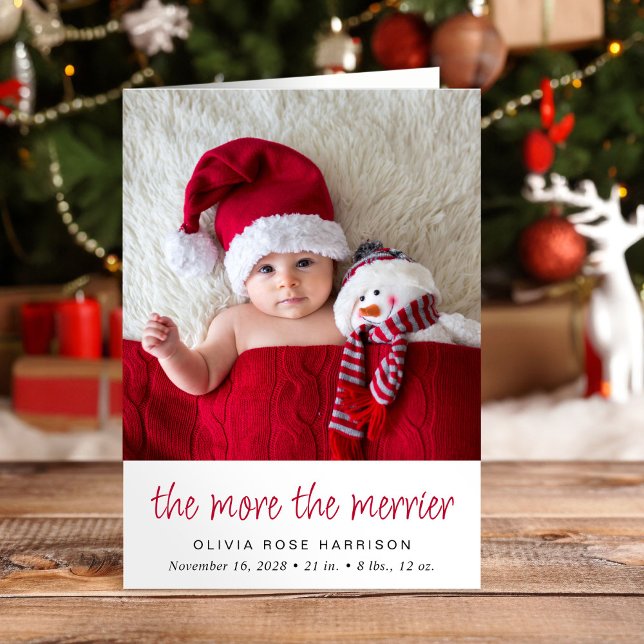 Anuncio Mientras más fotos de los Navidades más pequeños n (A beautiful and unique way to thank family and friends and introduce them to your Christmas  baby)