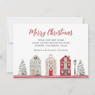 Anuncio Miminalismo Feliz Navidad desde nuestro nuevo hoga