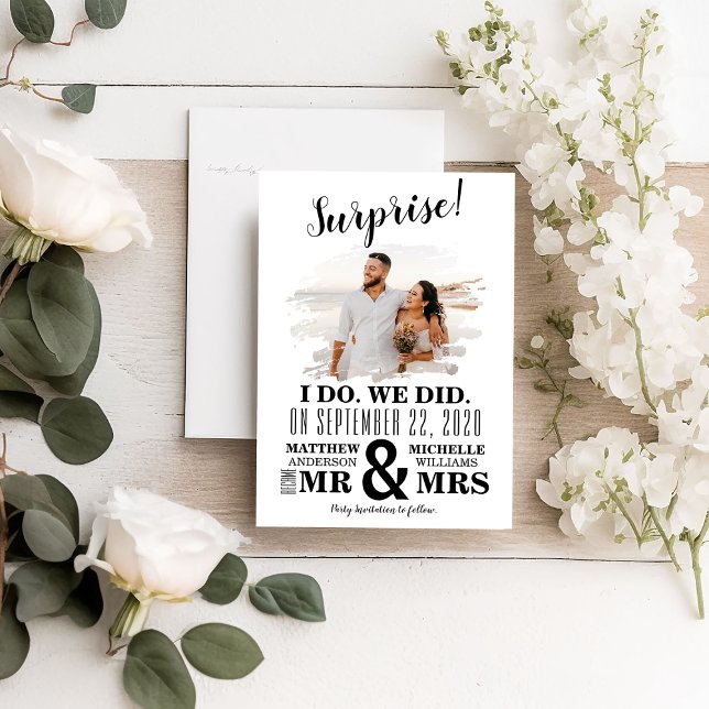 Anuncio Mínima Foto Me Casé en Elopement (Subido por el creador)