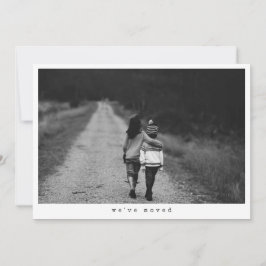 Anuncio Minimalist Photo We Moved New Home Address