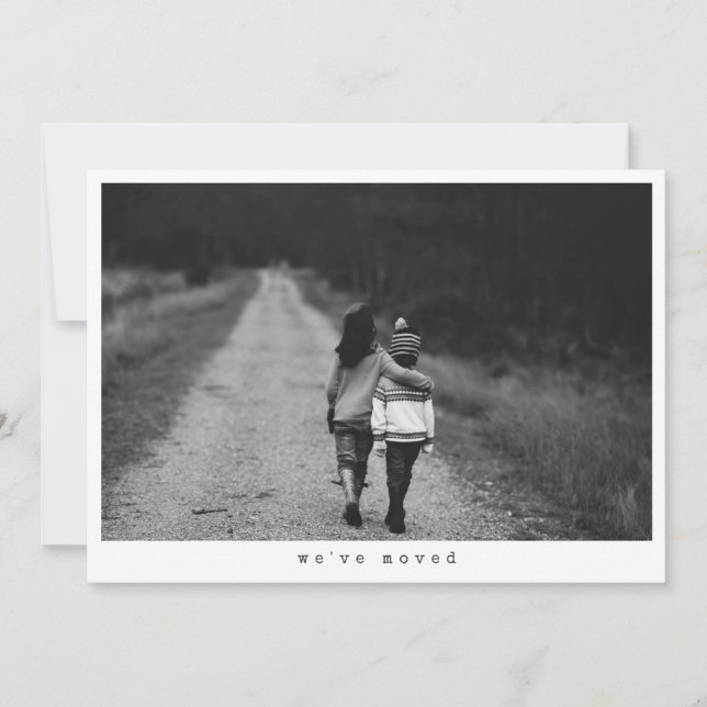 Anuncio Minimalist Photo We Moved New Home Address (Anverso)