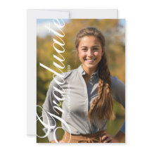 Minimalista Escritura Elegante Foto Graduación