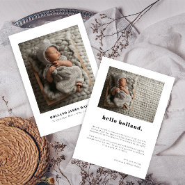 Anuncio Minimalista simple 2 bebes de foto