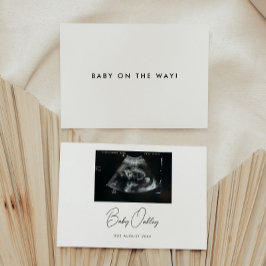 Anuncio Minimalistic Script "Baby On The Way!" Pregnancy