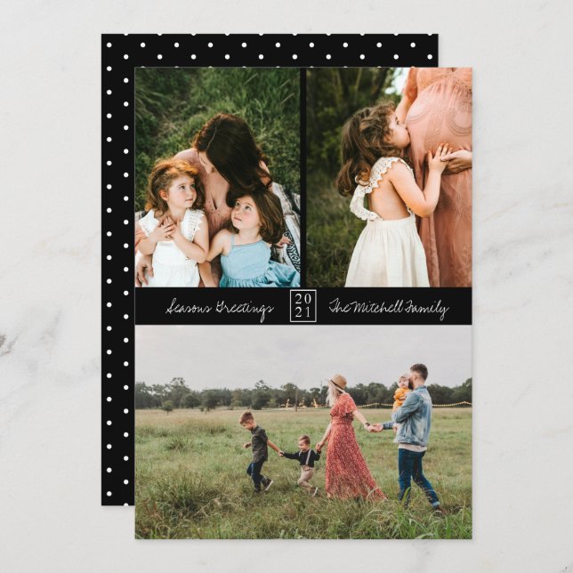 Anuncio Mínimo 3 foto negra (Anverso / Reverso)