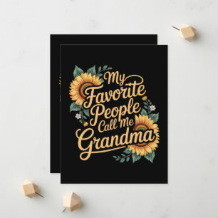 Anuncio Mis personas favoritas me llaman abuela día de la