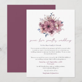 Anuncio Mismo Amor Bodas más Pequeñas Florales Rosadas Sim