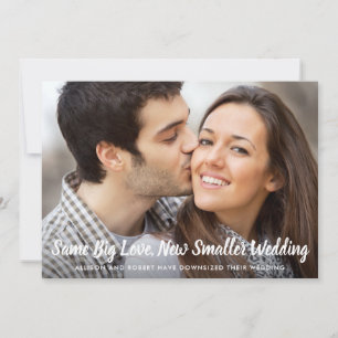Anuncio Mismo Amor Bodas más Pequeñas Foto Clásico Azul