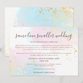 Anuncio Mismo amor, guión de boda más pequeña rosa azul tu