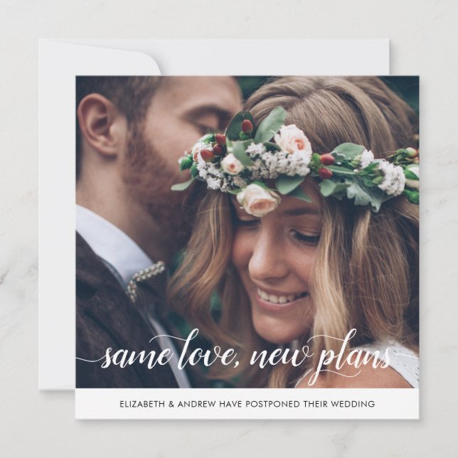 Anuncio Mismo Amor Nuevos Planes Cambio de Fecha Foto (Anverso)