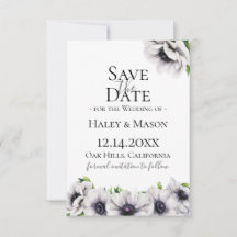 Moda Anemone Floral Save The Date