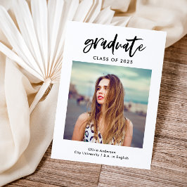 Anuncio Moda de escritura y foto casual | Graduado