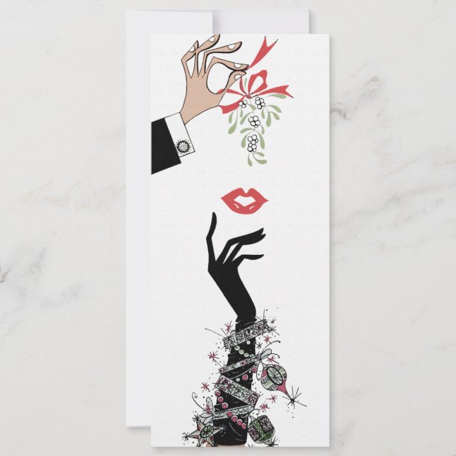 Anuncio Moda de Ilustracion de Mistletoe Mischief de los a (Anverso)