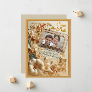 Anuncio Moda, elegancia Cremas y textura floral de cuero