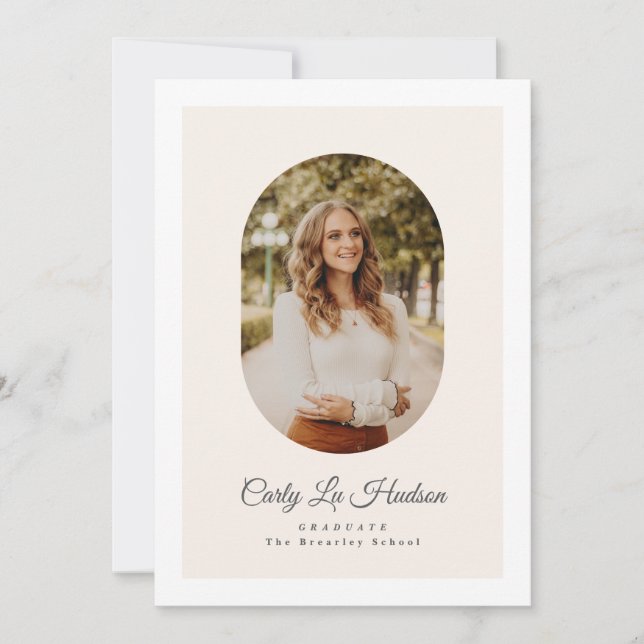 Anuncio Modern Arch High School Photo Graduate (Anverso)