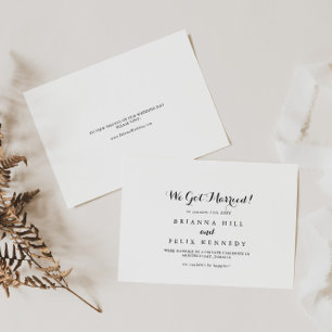 Anuncio Modern Calligraphy Elopement