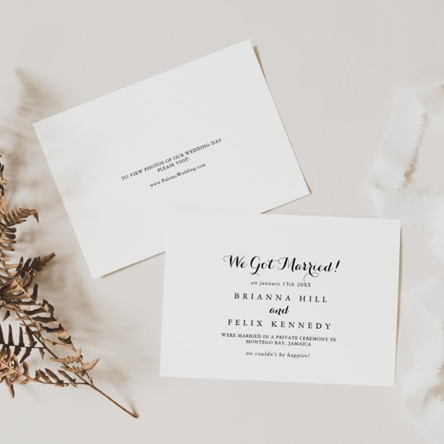 Anuncio Modern Calligraphy Elopement (Subido por el creador)