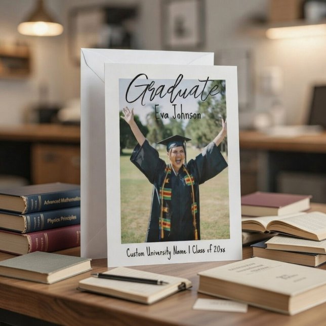 Anuncio Modern Class of 2026 Graduation Announcement (Subido por el creador)