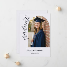 Anuncio Modern Editorial Script Arched Graduation 2026 