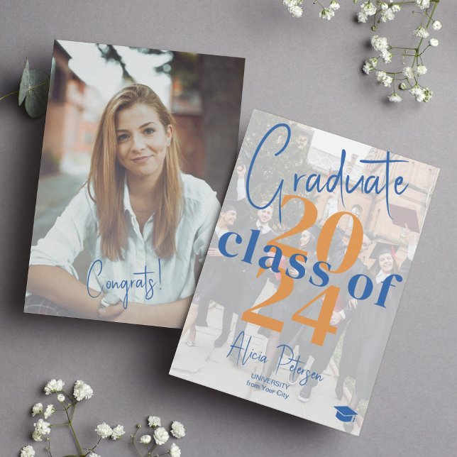 Anuncio Modern graduate script 2 photos graduation (Subido por el creador)