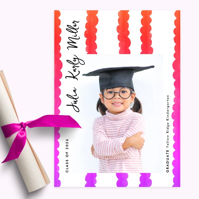 Anuncio Modern Kindergarten Photo Class of 2026 Graduation (Subido por el creador)