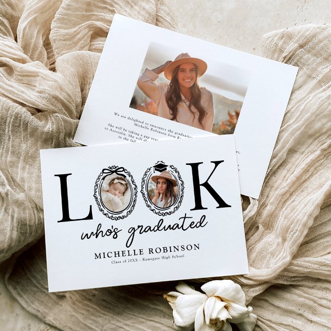 Anuncio Modern Look Whos Graduated Photo (Subido por el creador)