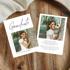 Anuncio Modern Photo High School Graduation Announcement