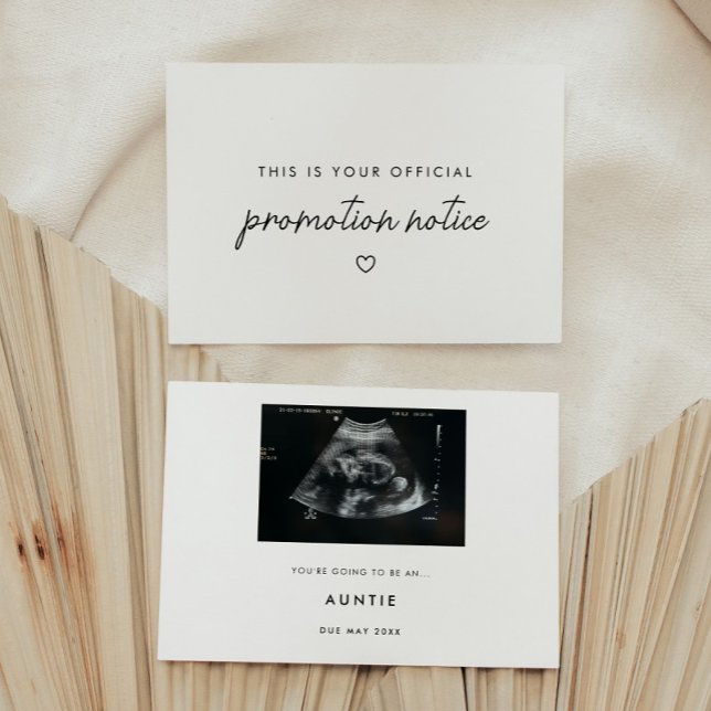 Anuncio Modern Script "Promotion Notice" Baby Pregnancy (Subido por el creador)