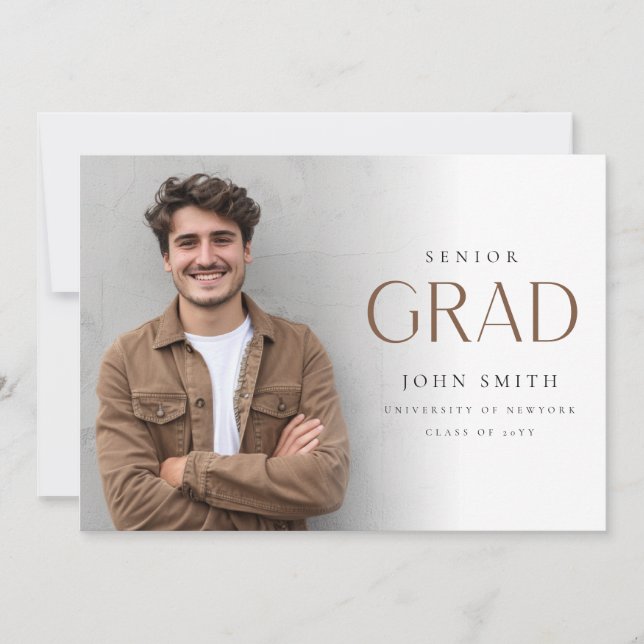 Anuncio Modern Senior Grad Photo Master Graduation (Anverso)