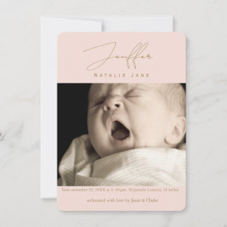 Anuncio Modern Signature Name Newborn Photo Birth