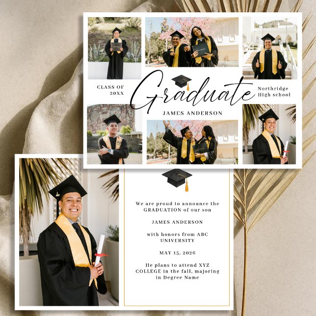 Anuncio Modern Trendy 7 Photo Graduation Collage (Subido por el creador)