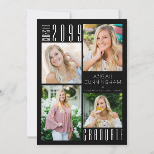 Anuncio Moderna graduación Blanco Negro 5 Foto