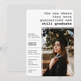 Anuncio Moderna Graduación De Fotografía Gris En Cuarenten