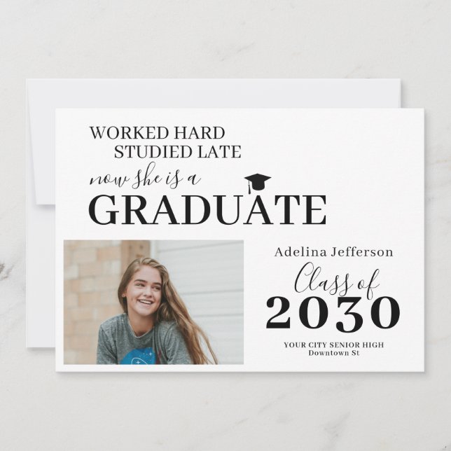 Anuncio Moderna graduación de tipografía de posgrado (Anverso)