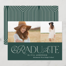 Anuncio Moderna graduación geométrica de 2 arco de fotos