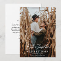 Moderna Rustic Better Together Photo Engagement