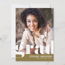 Anuncio Moderna tipografía audaz graduación de fotografía 