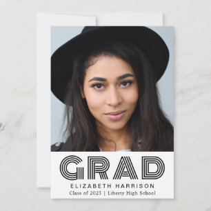 Anuncio Moderna tipografía moderna de graduación fotográfi