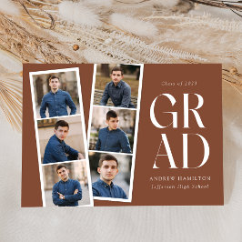 Anuncio Moderna tira de película marrón 6 Graduación de fo