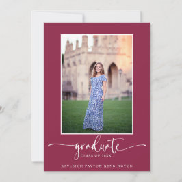 Anuncio Moderna y elegante foto de graduación de escritura