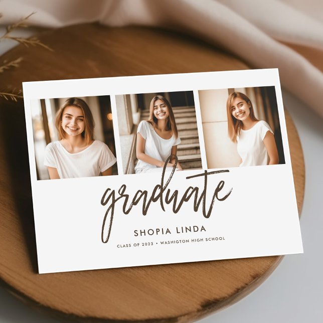 Anuncio Moderna y elegante graduación de guiones de Collag (Subido por el creador)