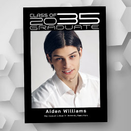 Anuncio Moderna y sofisticada Graduación Futurista de Foto