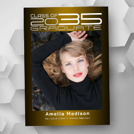 Anuncio Moderna y sofisticada Graduación Futurista de Foto