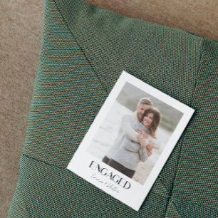 Anuncio Moderno 2 Photo Script QR Code Engagement Party