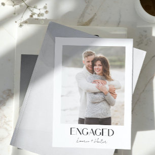 Anuncio Moderno 3 Photo Script QR Code Engagement Party