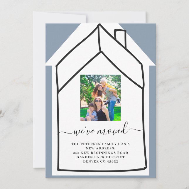 Anuncio Moderno cambio de dirección foto movimiento (Anverso)